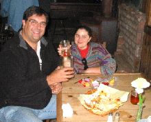 Alvaro and Monica at the Pozo Saloon